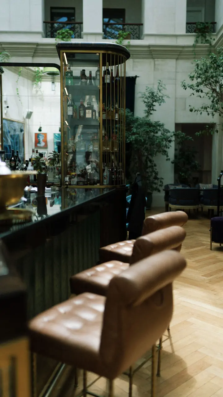Tea and coffee lounge interior