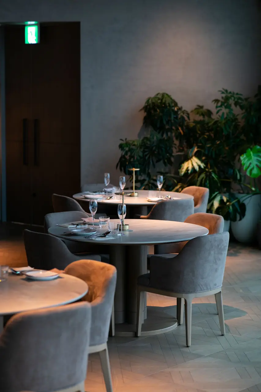 International cuisine dining setup